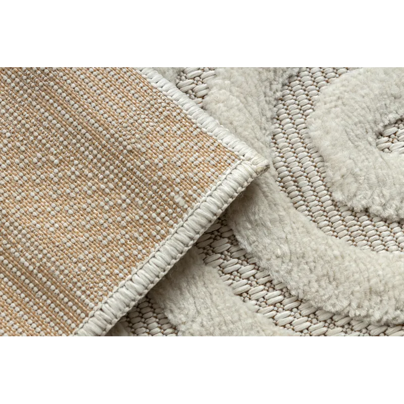 Tapis en sisal géométrique, idéal pour la chambre