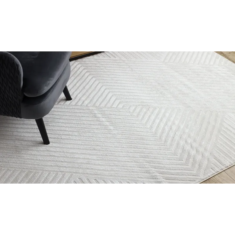 Dywan BALANCE 1503 krem - Geometryczny, strukturalny, glamour 