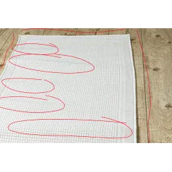 Tapis blanc TIMO 5979, design élégant pour l'extérieur