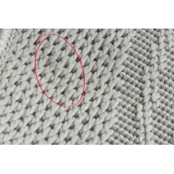 Tapis en sisal TIMO 5979, robuste et résistante aux intempéries