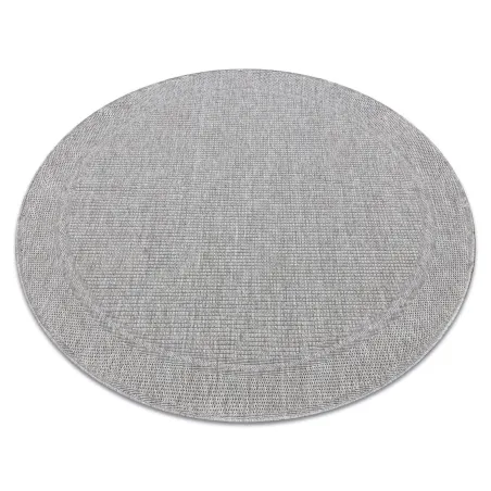 Tapis TIMO 5979 de couleur gris clair, parfait pour l'extérieur