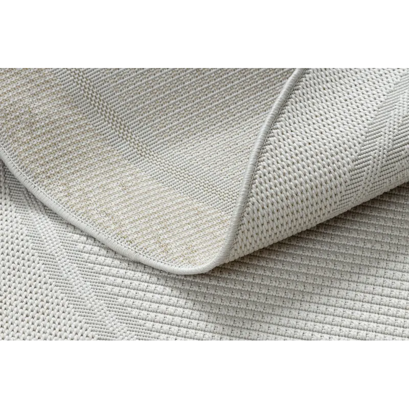 Tapis blanc TIMO 5979 pour l'extérieur, idéal pour embellir votre jardin