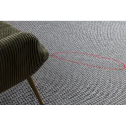 Tapis extérieur rond TIMO 6272 en gris clair pour le jardin