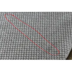 Tapis rond TIMO 6272 pour salon ou terrasse