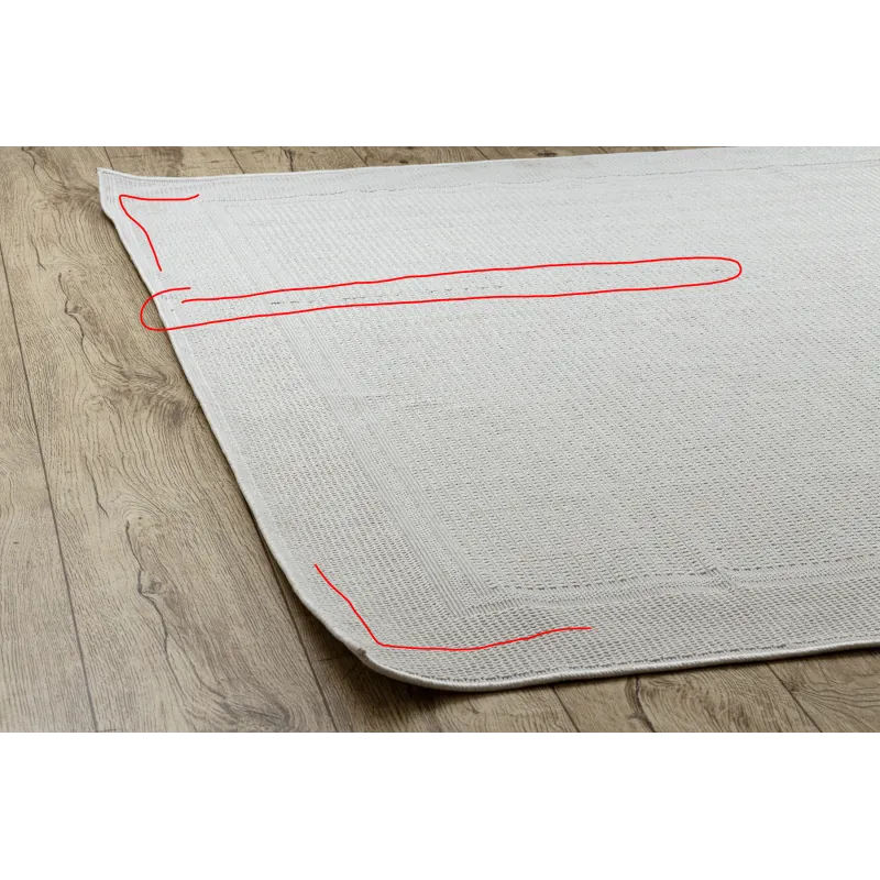 Tapis TIMO 5979 en fibre naturelle - parfait pour l'extérieur