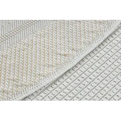 Tapis blanc TIMO 5979, idéal pour le jardin et les terrasses