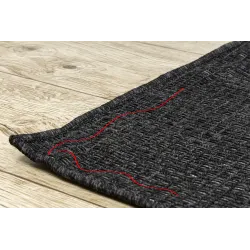 Tapis TIMO 0000 noir en sisal, ajout élégant pour le jardin
