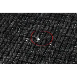 Tapis TIMO 0000 noir, parfait pour le jardin ou la terrasse