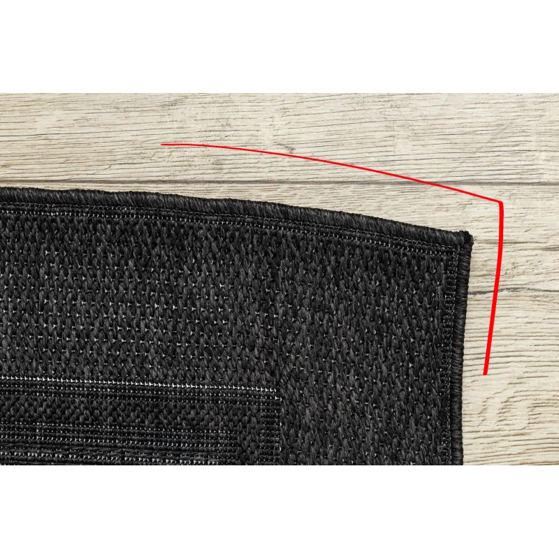 Tapis TIMO 5000 noir, chic pour un intérieur contemporain