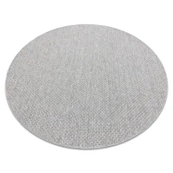 Tapis TIMO 6272 cercle SISAL extérieur gris clair - PRODUIT DE DEUXIÈME QUALITÉ