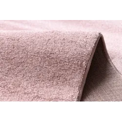 Tapis SOFTY rose, facile à nettoyer et résistant aux taches
