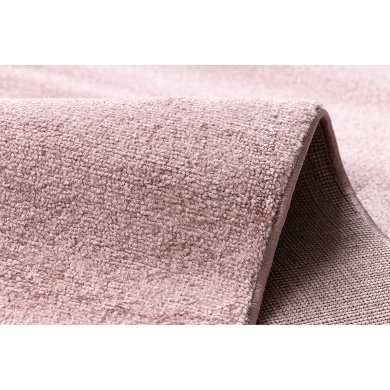 Tapis SOFTY rose, facile à nettoyer et résistant aux taches