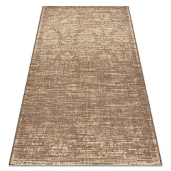 Tapis en sisal FLOORLUX 20211 café et naturel, idéal pour le salon