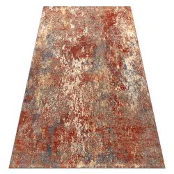 Tapis LEGEND 468 11 GB990 laine OSTA - Abstraction exclusif rouge / beige