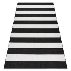 Tapis en sisal rayé, produit de deuxième qualité, pour un intérieur élégant