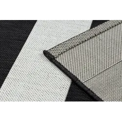Tapis en sisal gris, parfait pour un salon moderne