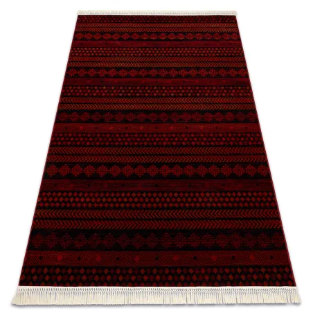 Dywan ORIENT 5132 bordo / czarny Orientalny, z frędzlami 
