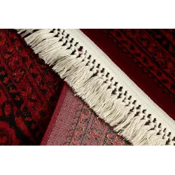 Dywan ORIENT 5365 bordo / czarny Ramka, orientalny, z frędzlami 