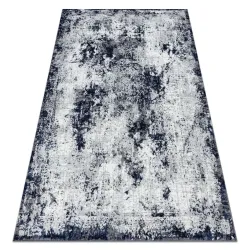 Tapis ALLURE 1959 Abstraction - Structuré, stylé, glamour blanc / bleu
