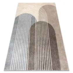 Tapis FUSION 0810 beige / marron - Géométrique, moderne, abstrait