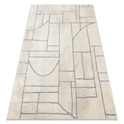 Tapis FUSION 0806 crème / gris clair - Géométrique, moderne, abstrait