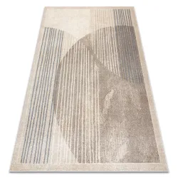 Tapis FUSION 0815 crème / beige - Géométrique, moderne, abstrait