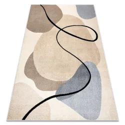 Tapis FUSION 9213 crème / beige - Géométrique, moderne, abstrait