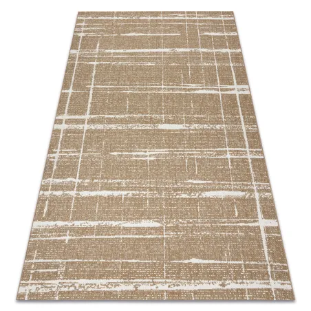 Tapis sisal Treillis vintage, couleur paille beige naturel, parfait pour le salon