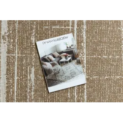 FLAT 48965265 Tapis sisal Treillis vintage, couleur paille beige, pour une touche vintage