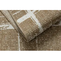 FLAT 48965265 Tapis sisal Treillis vintage, résistant aux intempéries, parfait pour l'extérieur
