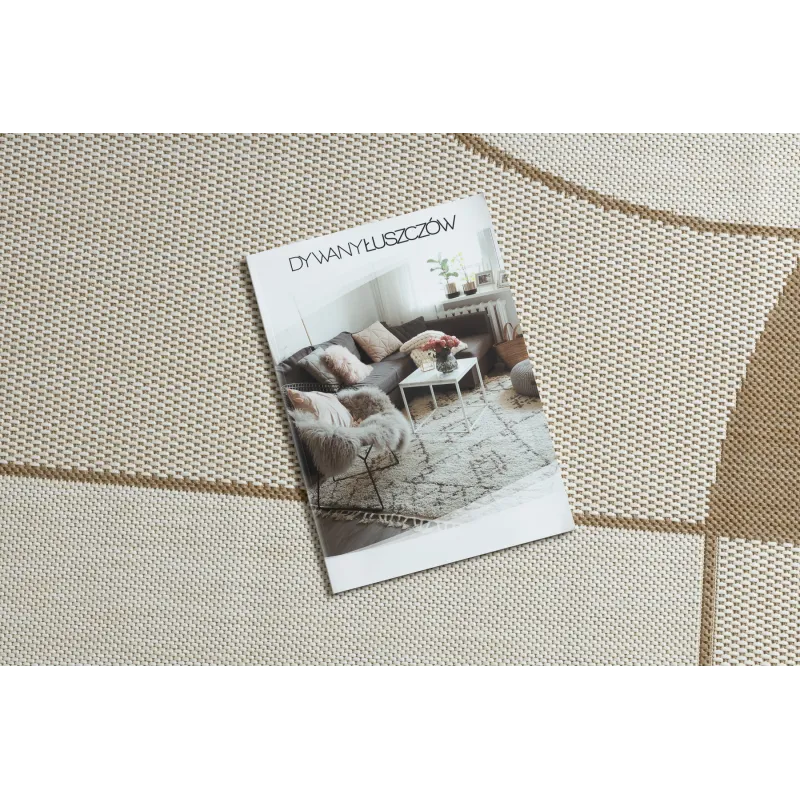 Tapis sisal Géométrique, parfait pour des intérieurs contemporains
