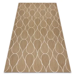 FLAT 49379265 Tapis sisal Gotas - couleur paille beige naturel, matière cordage