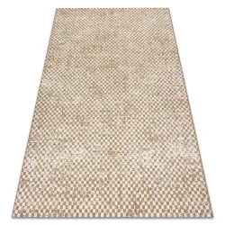 Tapis sisal géométrique, couleur paille beige naturel, tissé à plat