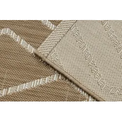 Tapis sisal durable en design géométrique, idéal pour le salon ou la chambre