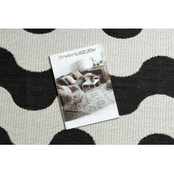 Tapis élégant à motif ondulé, parfait pour le salon