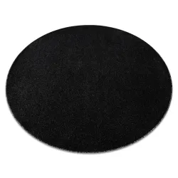 Tapis ETON PLUS rond Melange anthracite / argent