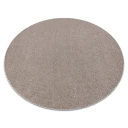 Tapis ETON PLUS cercle beige uni, monochrome, lisse