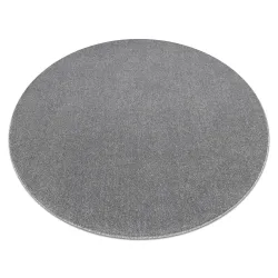 Tapis ETON PLUS cercle gris clair uni, monochrome, lisse