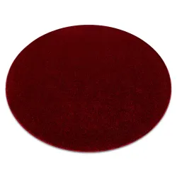 Tapis ETON PLUS Rond Mélange Rouge / Noir