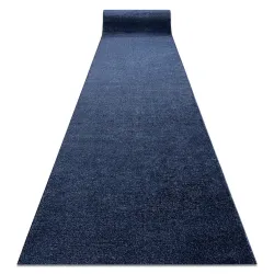 Tapis de course SOFTY plaine couleur unie bleu foncé