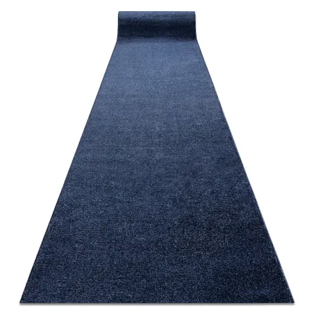 Tapis de course SOFTY bleu foncé, tapis moderne en tissu doux