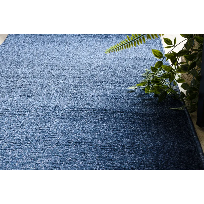 Tapis de course SOFTY bleu foncé, matériau doux et agréable au toucher