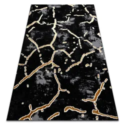 Tapis ALLURE 1967 Marbre - Structurel, élégant, Glamour noir / or