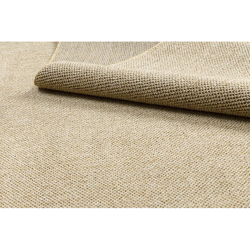 Tapis rectangulaire beige polypropylène – vue 2