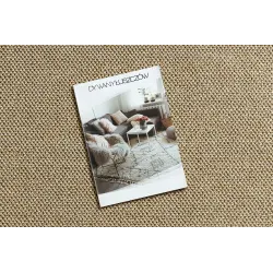 Tapis rectangulaire beige polypropylène – vue 4