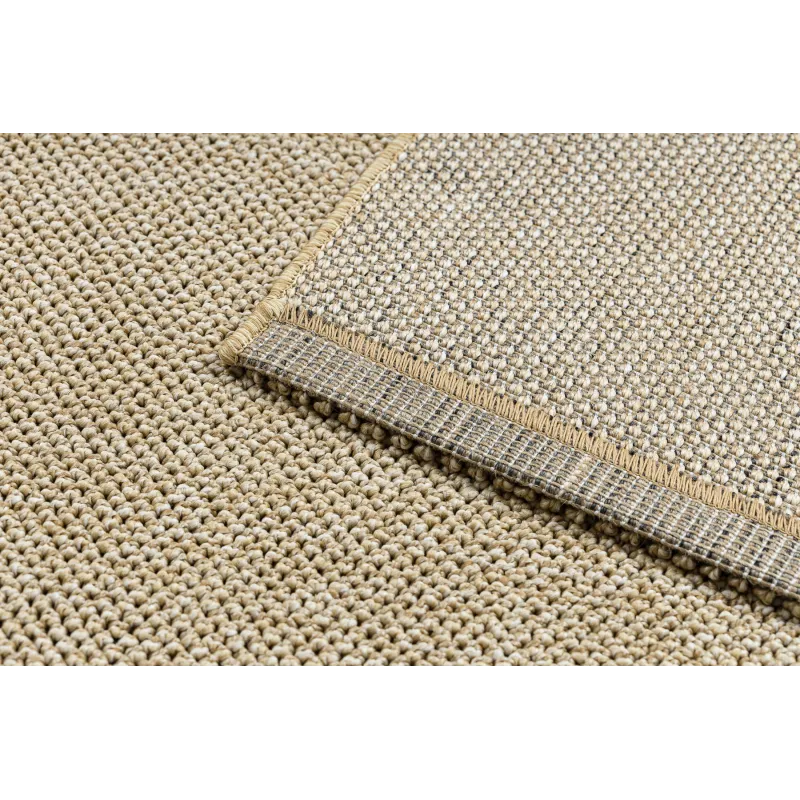 Tapis rectangulaire beige polypropylène – vue 5