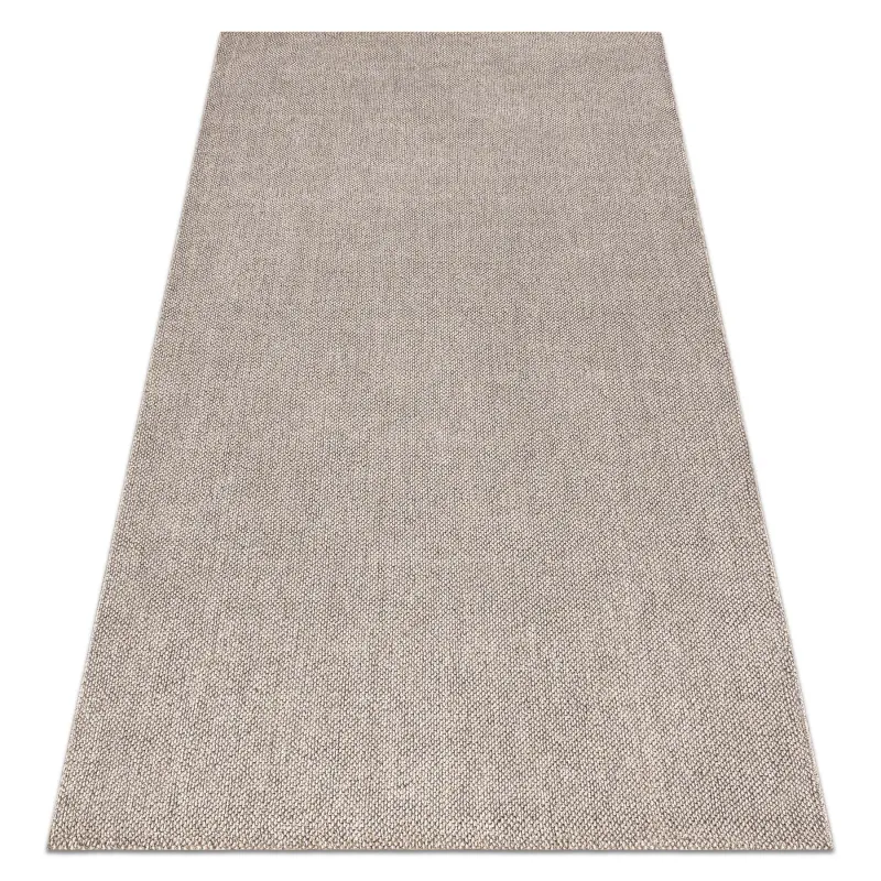 Tapis marron en polypropylène 80x150 cm, design moderne, parfait pour le salon