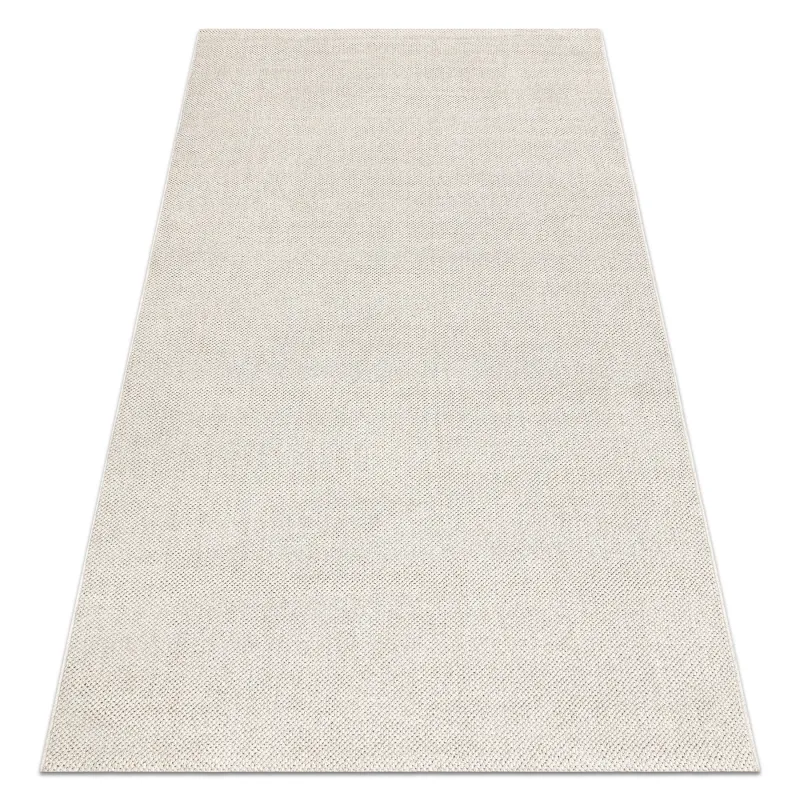 Tapis crème polypropylène 80x150 cm, style moderne, parfait pour le salon