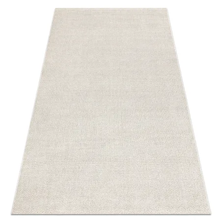 Tapis crème polypropylène 80x150 cm, style moderne, parfait pour le salon