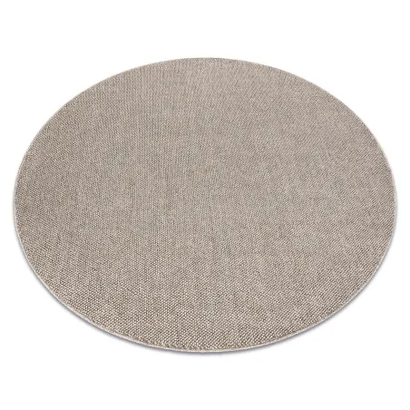 Tapis rond marron en polypropylène 80 cm pour intérieurs modernes